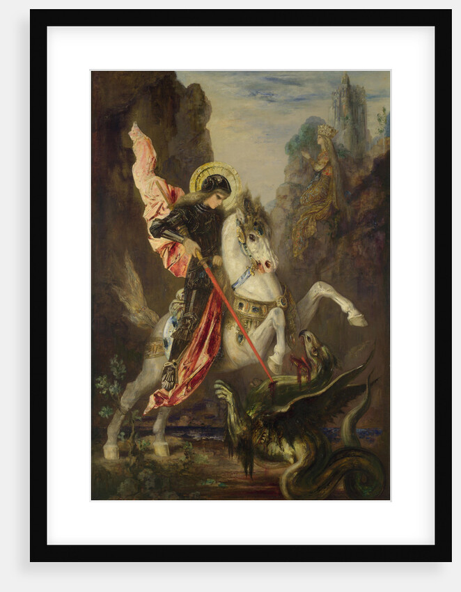 Saint George and the Dragon, 1889-1890 by Gustave Moreau