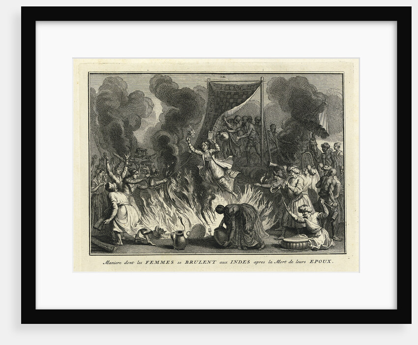 Widow Burning in India, 1728 by Bernard Picart