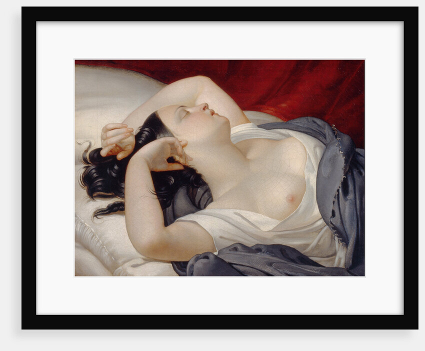 Sleeping Italian Woman, 1840s by Eugéne Pluchart