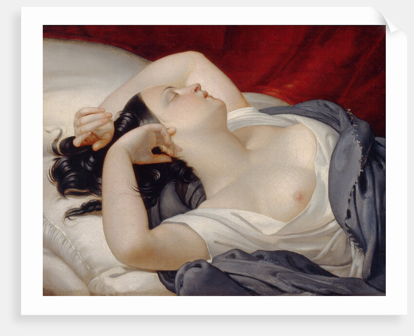 Sleeping Italian Woman, 1840s by Eugéne Pluchart