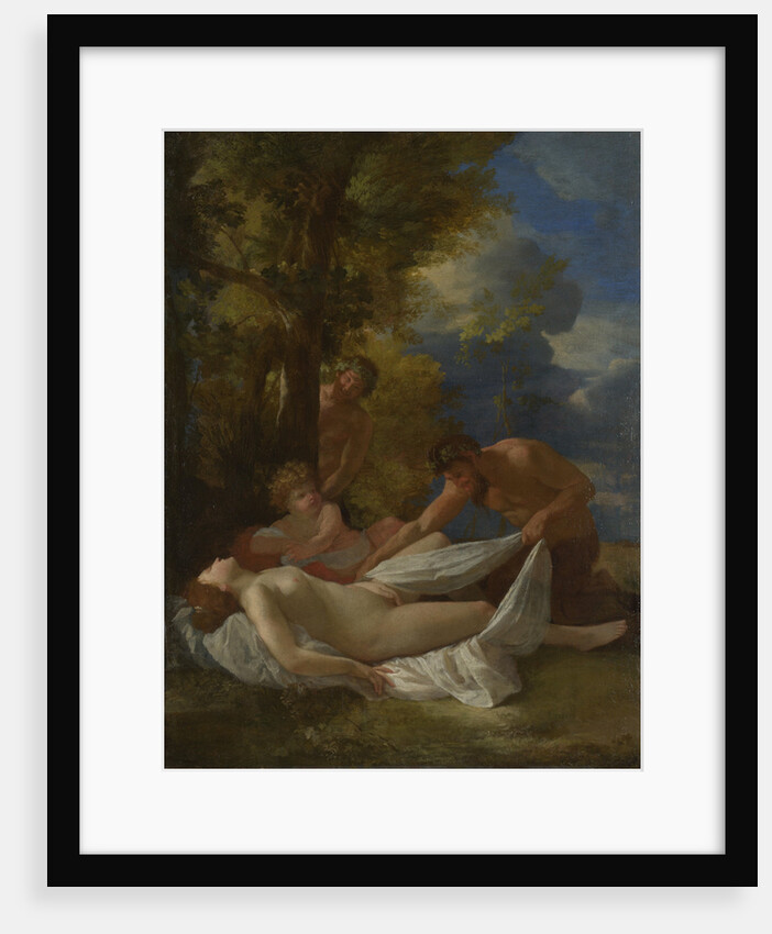 Nymph with Satyrs, ca 1627 by Nicolas Poussin