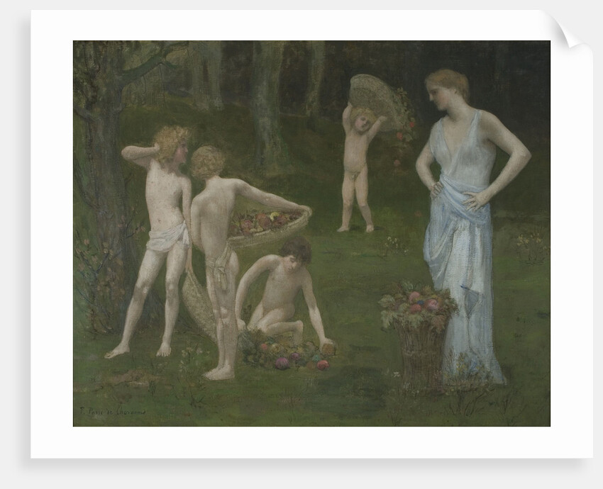 Children in an Orchard, c. 1886-1888 by Pierre Cécil Puvis de Chavannes