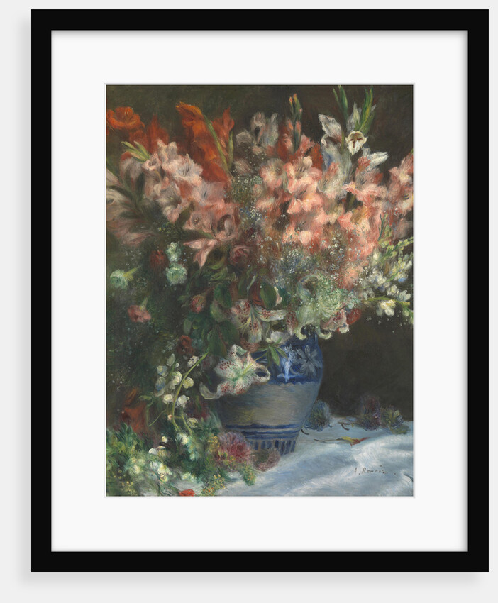 Gladioli in a Vase, c. 1875 by Pierre Auguste Renoir