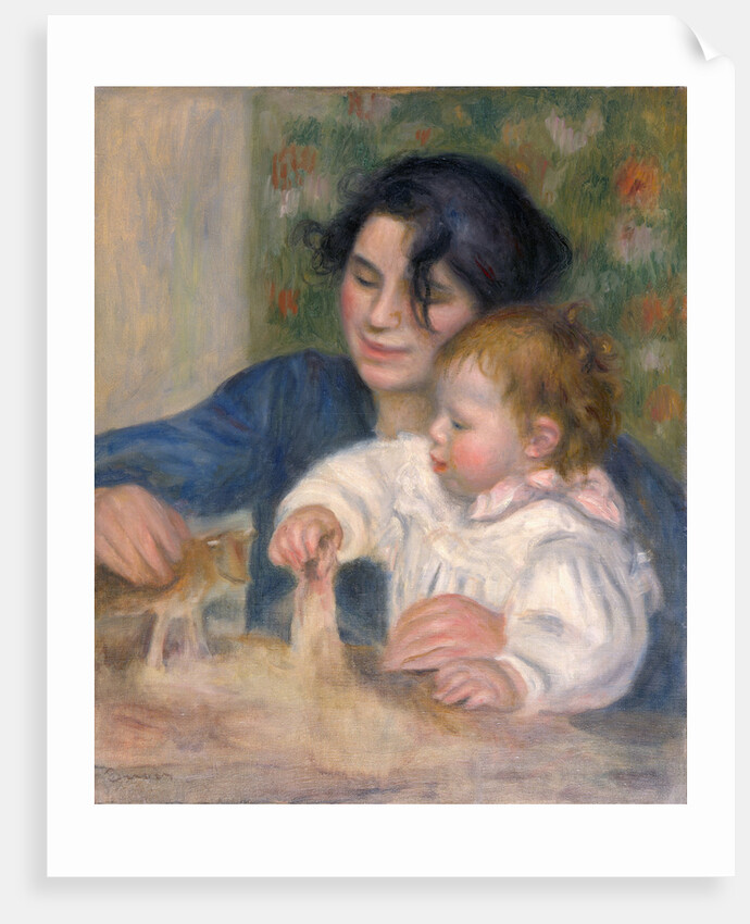 Gabrielle Renard and infant son, Jean by Pierre-Auguste Renoir