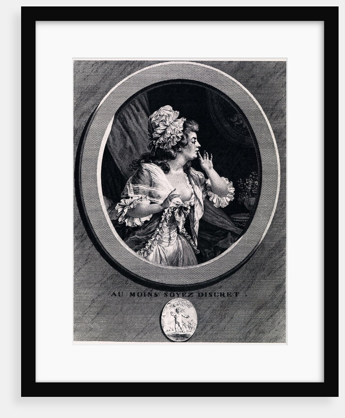 Au moins soyez discret!, 1789 by Augustin de Saint-Aubin