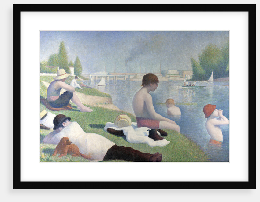 Bathers at Asnières (Baigneurs a Asnières) by George Pierre Seurat