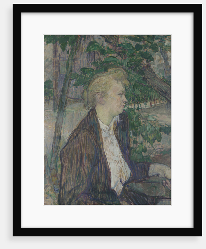 Woman seated in a Garden, 1891 by Henri de Toulouse-Lautrec