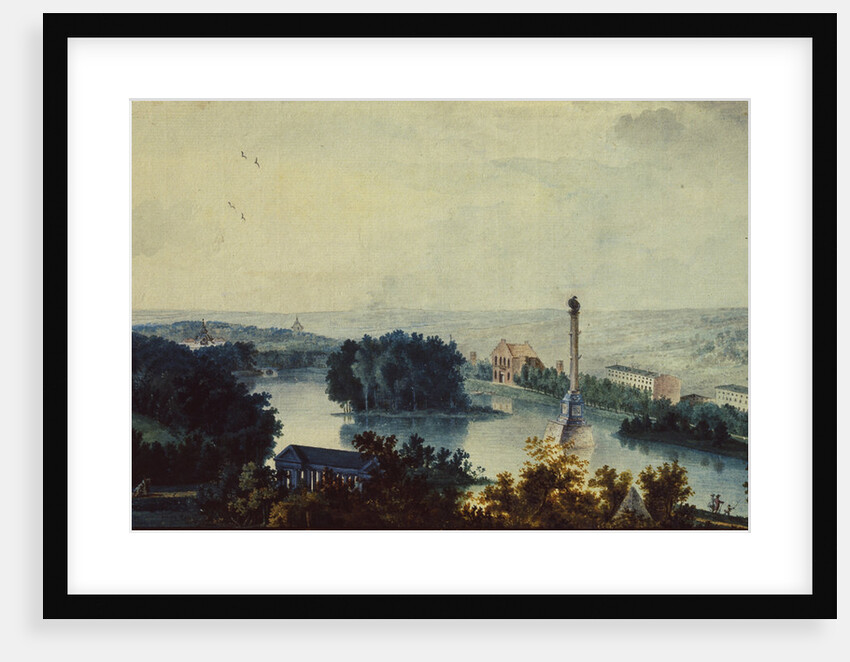 Tsarskoye Selo. The Chesme Column, 1780s by Jean Balthazard de la Traverse