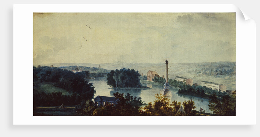 Tsarskoye Selo. The Chesme Column, 1780s by Jean Balthazard de la Traverse