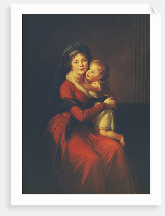 Portrait of Princess Alexandra Golitsyna with her son Pyotr, 1794 by Marie Louise Elisabeth Vigée-Lebrun