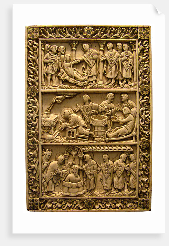 The Baptism of Clovis, ca 850 by West European Applied Art