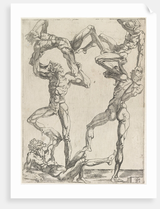 Pyramid of Five Men, ca 1543 by Juste de Juste