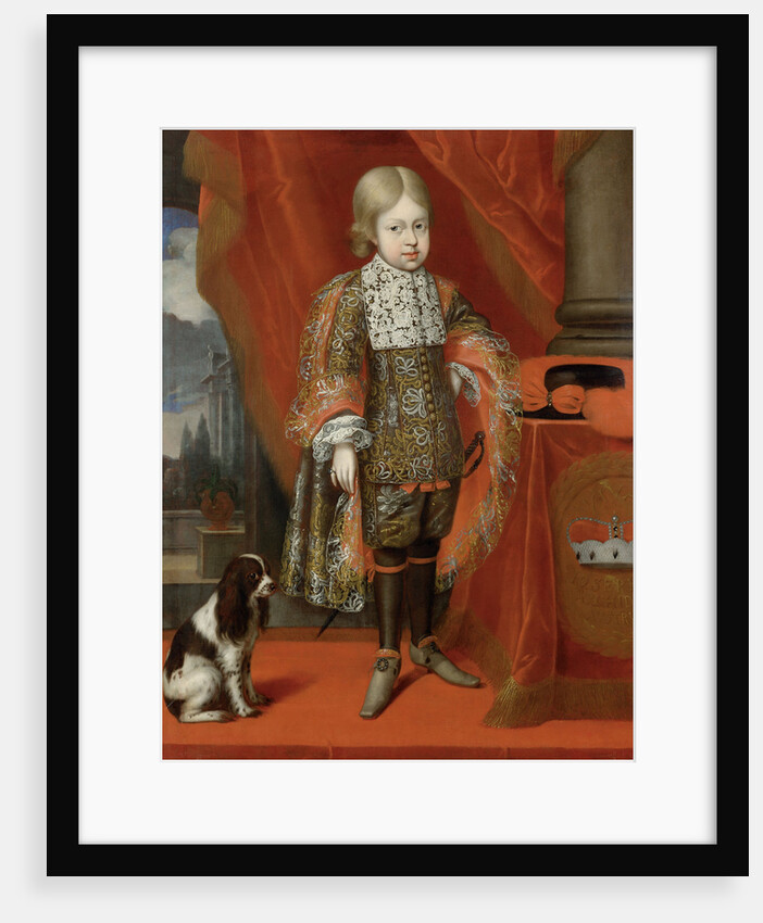 The future emperor Joseph I at the age of six with a dog, 1684, 1684 by Benjamin von Block