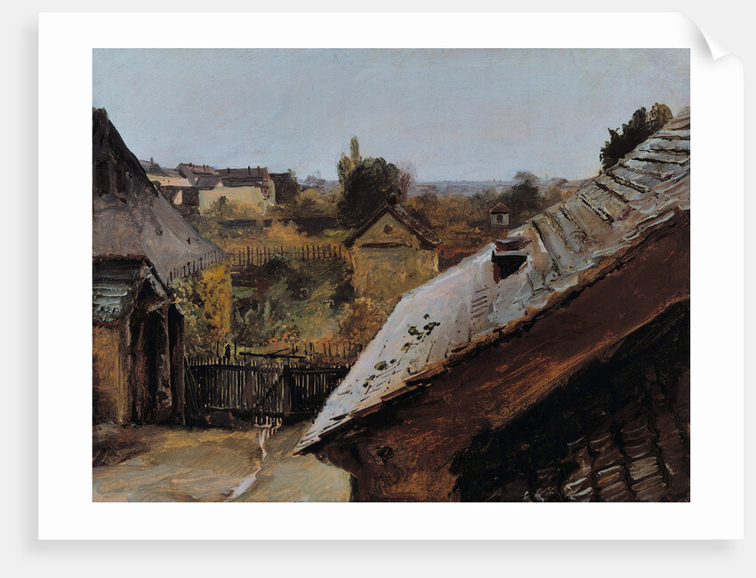 View of Roofs and Gardens, 1835 by Carl Blechen