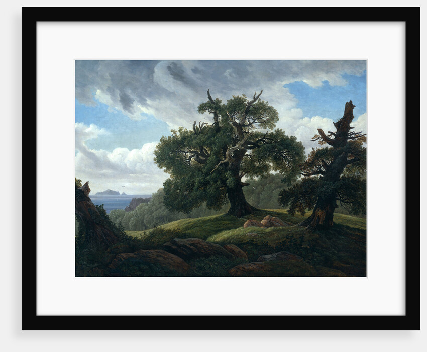 Memory of a Wooded Island in the Baltic Sea (Oak trees by the Sea), 1835 by Carl Gustav Carus