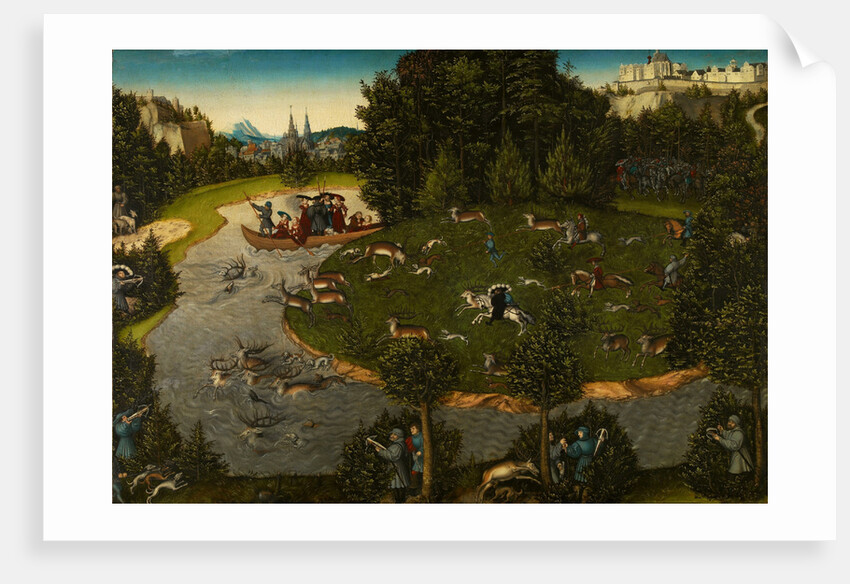 Stag Hunt with the Elector Frederick the Wise, 1529 by Lucas Cranach the Elder