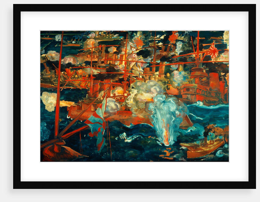 Russo-Japanese Sea Battle, c. 1918 by August Deusser