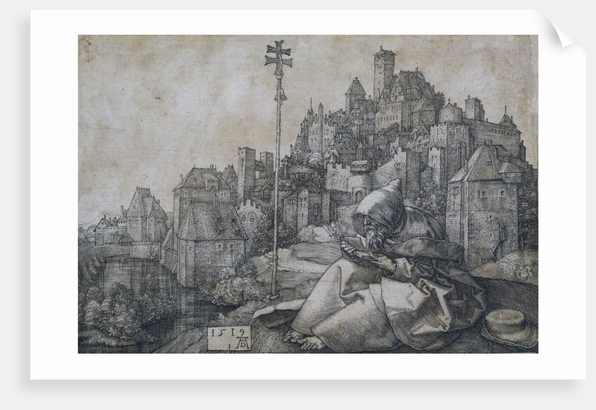 Saint Anthony in front of the town, 1519 by Albrecht Dürer