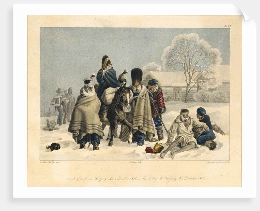 Near Smarhon on December 3, 1812, 1820s by Christian Wilhelm von Faber du Faur