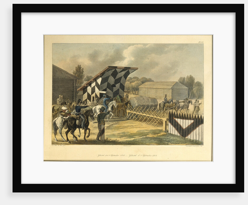 Gzhatsk on September 5, 1812, 1820s by Christian Wilhelm von Faber du Faur