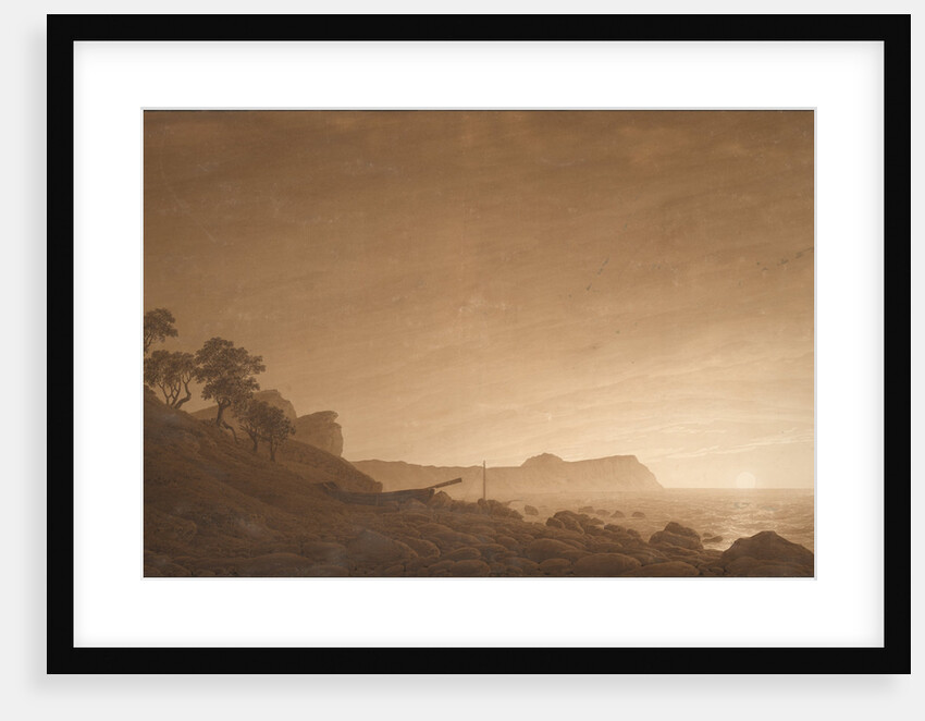 View of Arkona with Rising Moon, ca 1806 by Caspar David Friedrich