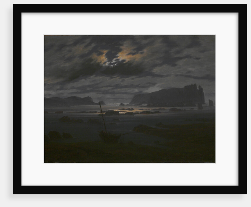 Northern Sea in the Moonlight, c. 1823 by Caspar David Friedrich