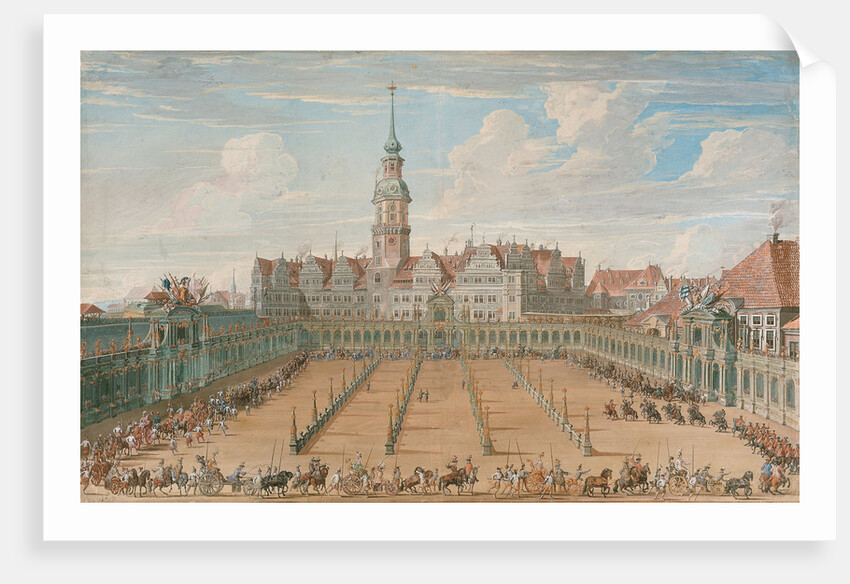 Parade of the Ladies Ring Races on Juny 6, 1709 in Dresden, 1710 by C. H. Fritzsche