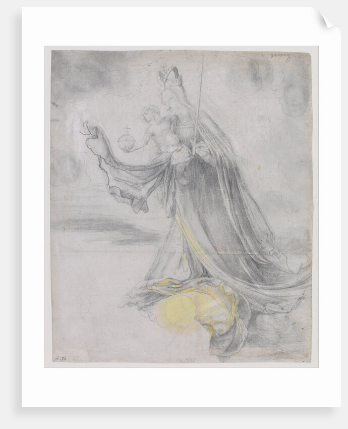 Virgin and Child in the Clouds, ca 1509-1511 by Matthias Grünewald