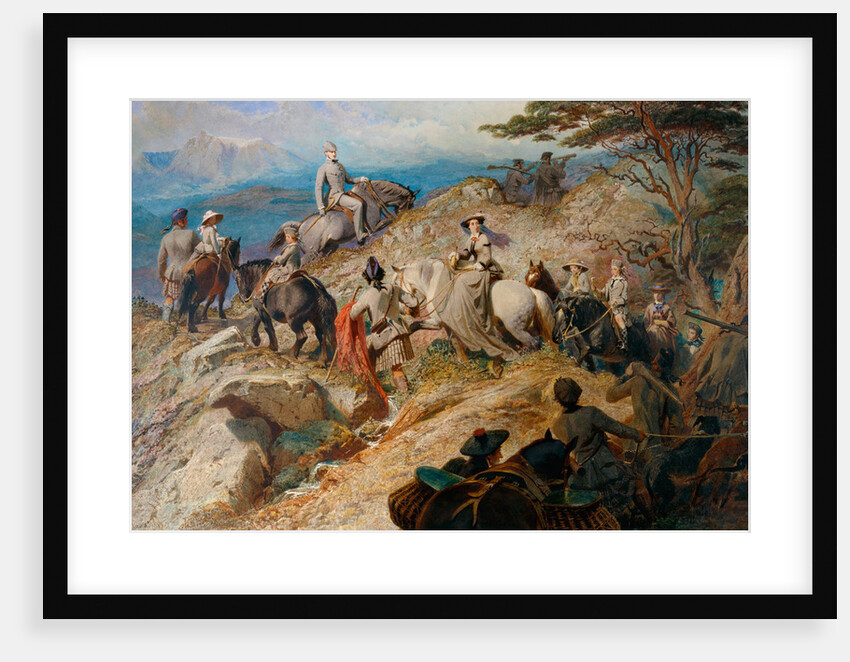 Morning in the Highlands. The royal family ascending Lochnagar, 1853 by Carl Haag