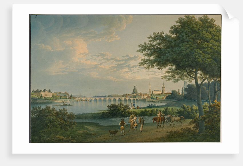 View of Dresden, 1810 by Christian Gottlieb Hammer