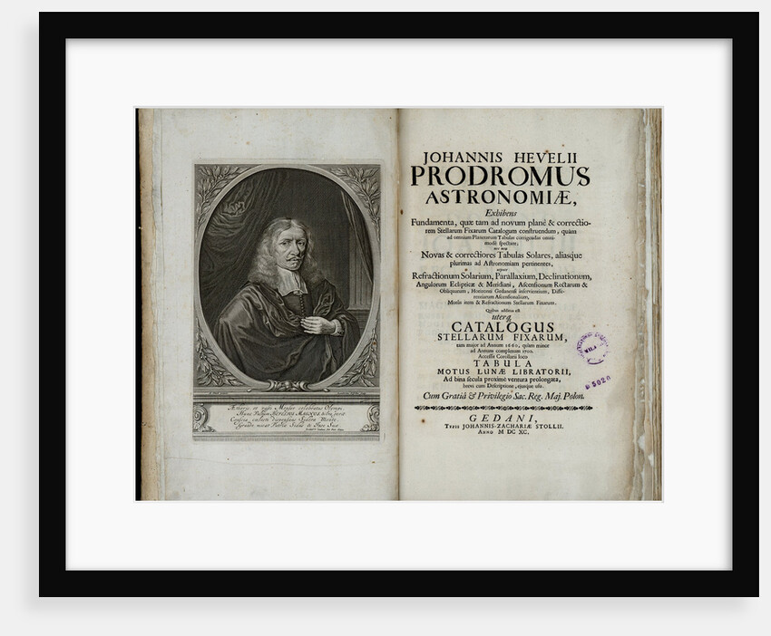 Johannes Hevelius, Prodromus astronomiae, 1690 by Johannes Hevelius