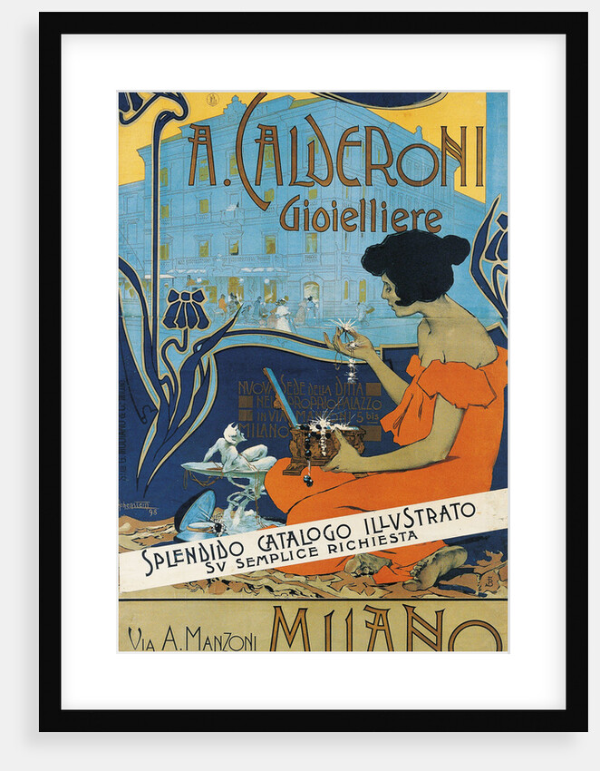 Jeweller A. Calderoni (A. Calderoni Gioielliere), Milano, 1898 by Adolfo Hohenstein