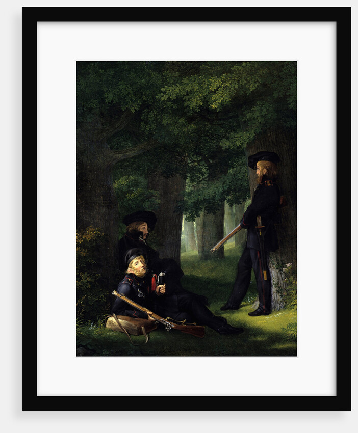 Outpost Duty (Theodor Körner, Karl Friedrich Friesen and Heinrich Hartmann), 1815 by Georg Friedrich Kersting