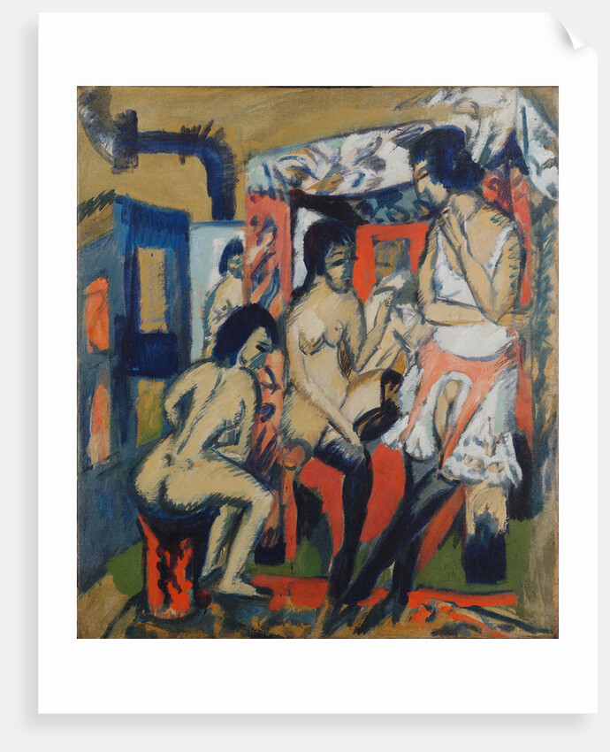 Nudes in Studio, 1912 by Ernst Ludwig Kirchner