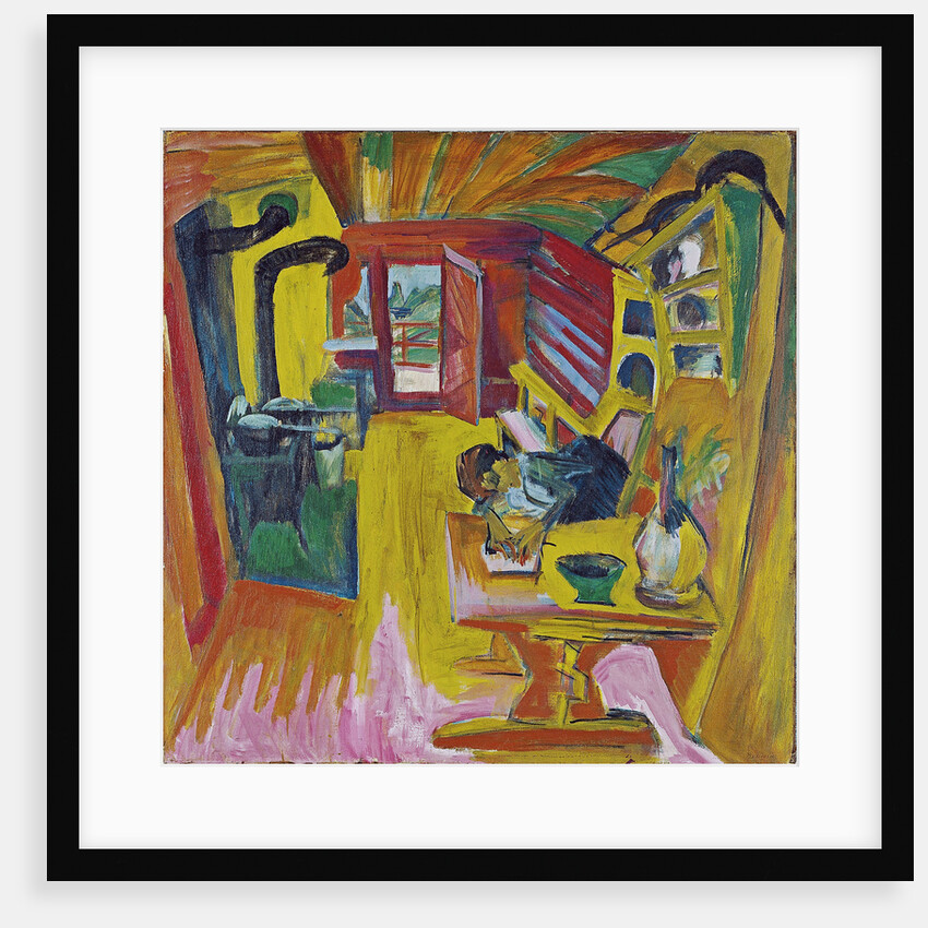 Alpine Kitchen, 1918 by Ernst Ludwig Kirchner