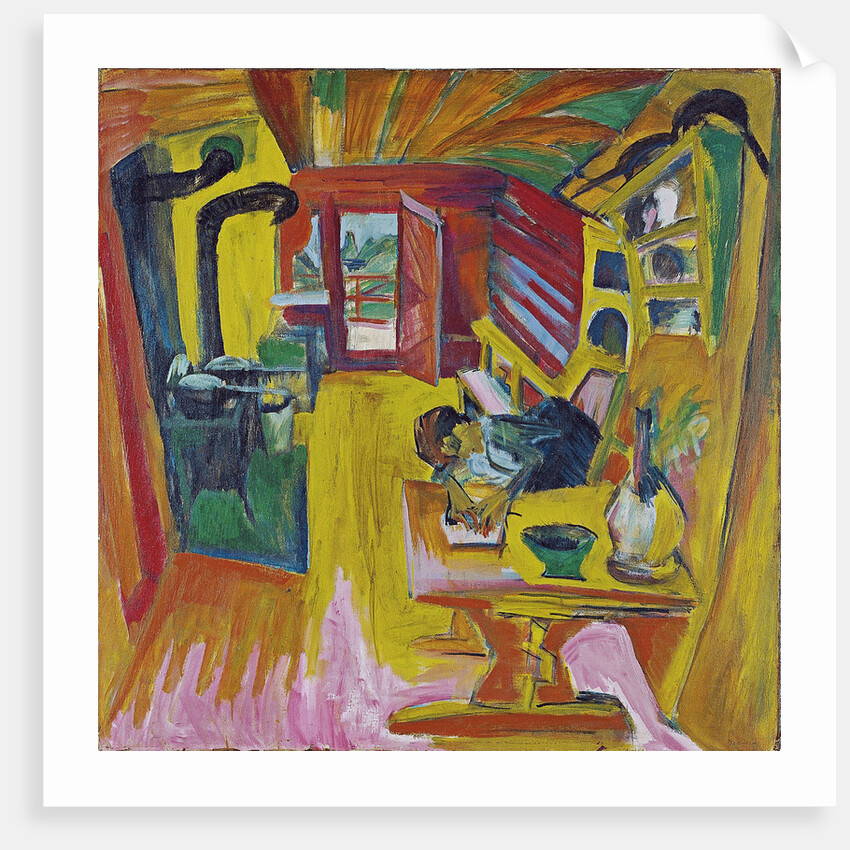 Alpine Kitchen, 1918 by Ernst Ludwig Kirchner