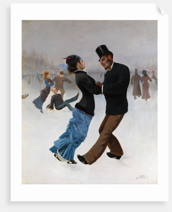 Ice Skaters by Max Klinger