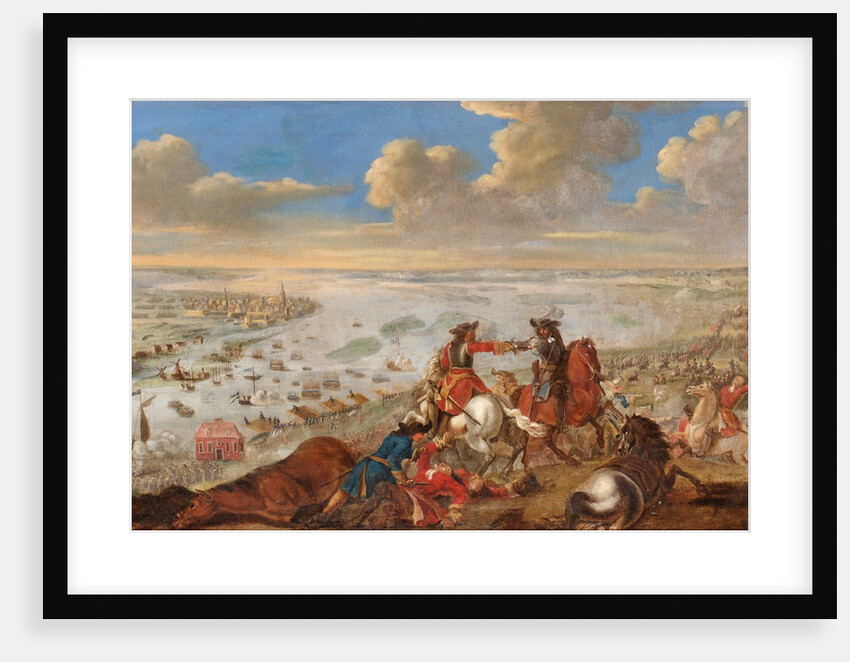 Charles XII is crossing the Düna 1701 by Johann Philip Lemke