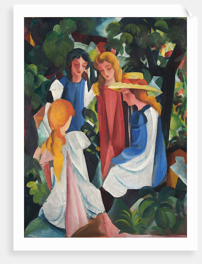 Four Girls, 1912-1913 by August Macke