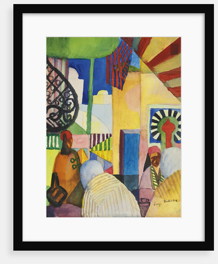 Bazaar, 1914 by August Macke