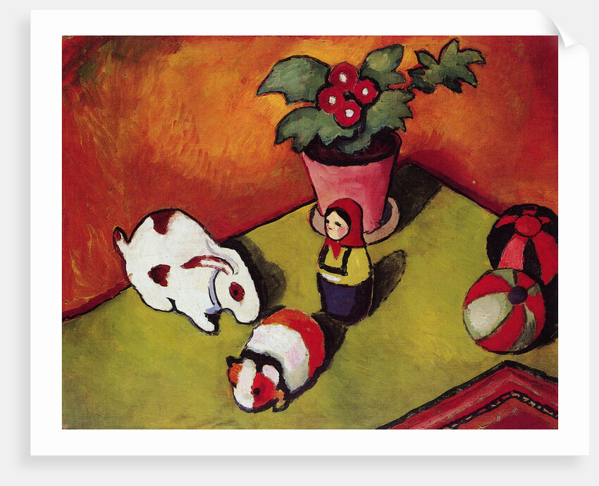 Little Walters Toys, 1912 by August Macke