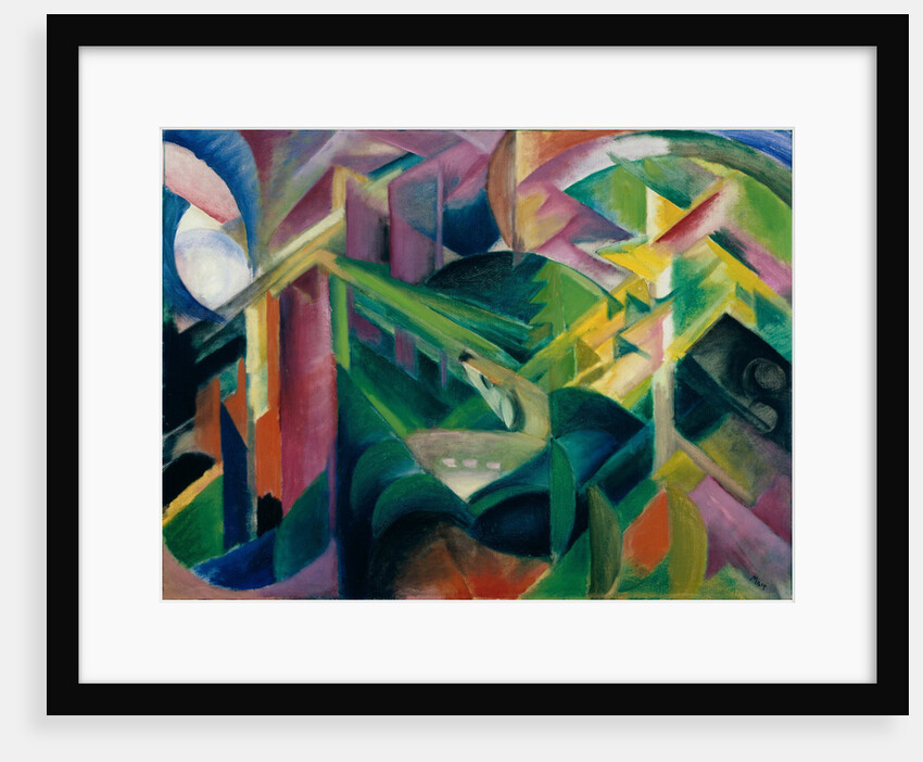 Deer in Cloister Garden, 1912 by Franz Marc