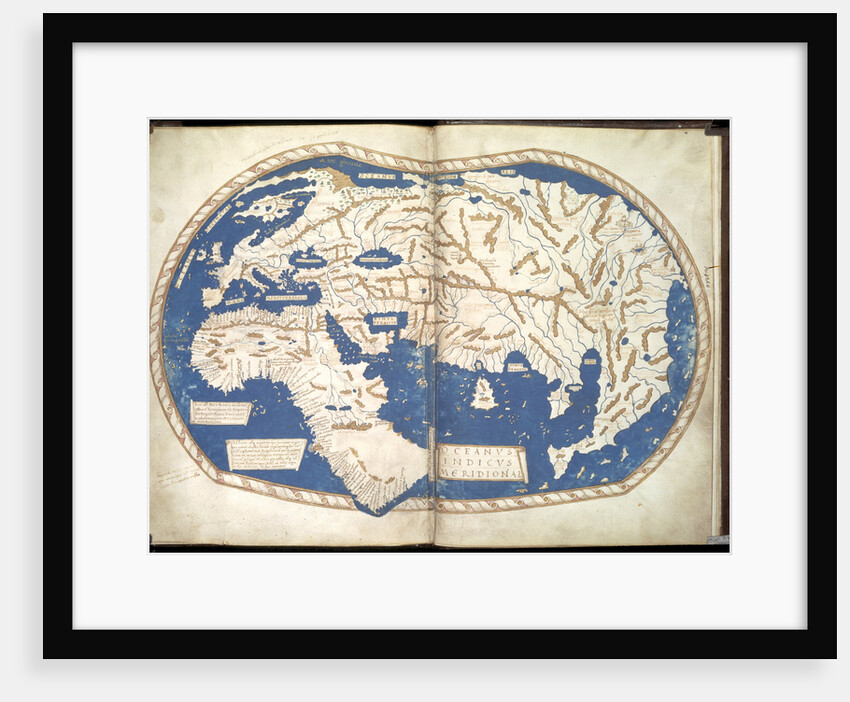 Map of the world, c. 1490 by Henricus Martellus Germanus