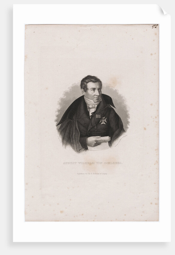 August Wilhelm von Schlegel by Carl Mayer
