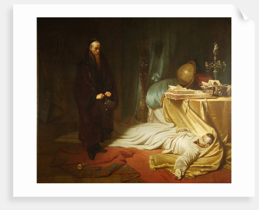 Seni at the Dead Body of Wallenstein, 1855 by Carl Theodor von Piloty