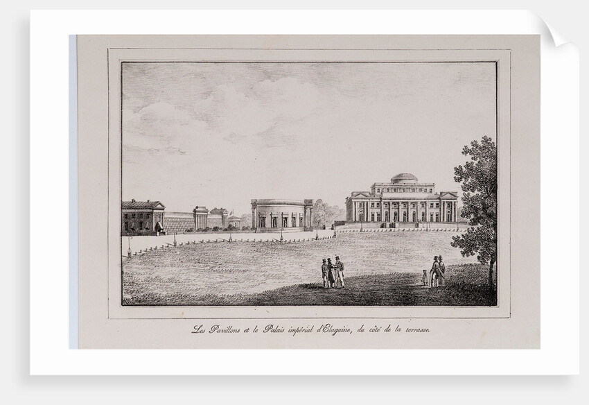 The Yelagin Palace at Saint Petersburg (Series Views of Saint Petersburg), 1820s by Alexander Pluchart