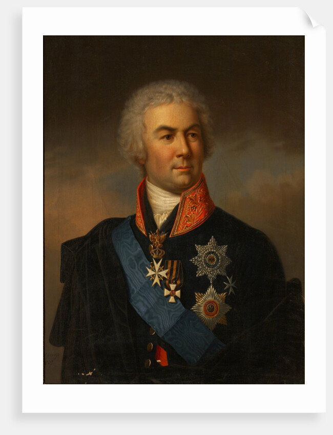 Portrait of Count Pyotr Zavadovsky (1739?1812), 1849 by Carl Schulz