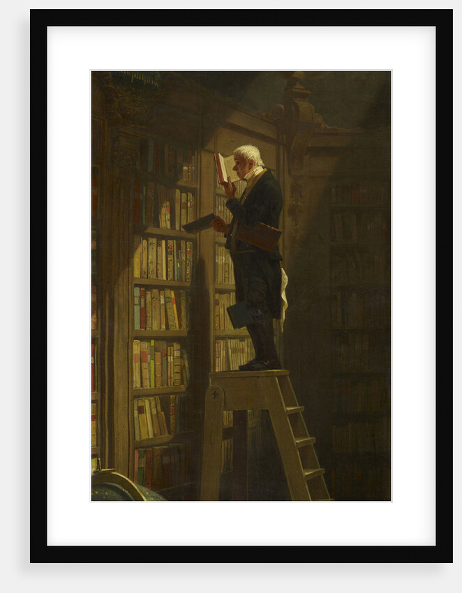 The Bookworm, c. 1850 by Carl Spitzweg