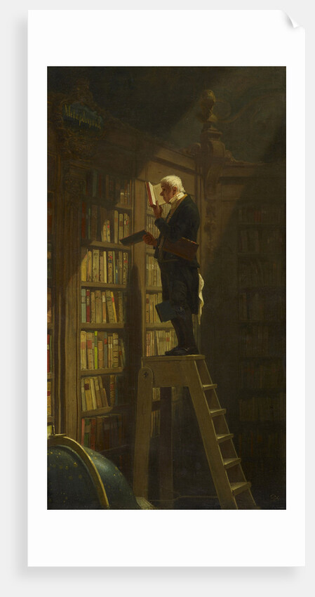 The Bookworm, c. 1850 by Carl Spitzweg