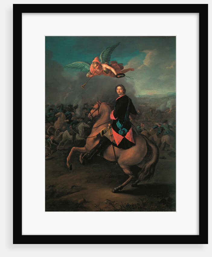 Peter I at the battle of Poltava, 1710s by Johann Gottfried Tannauer